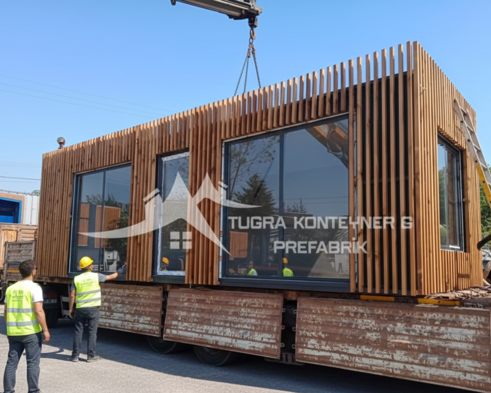 Özel tasarım konteyner ofis ve satış noktası