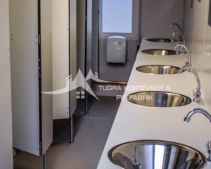 Özel tasarım wc ve duş konteyner | Tuğra Konteyner