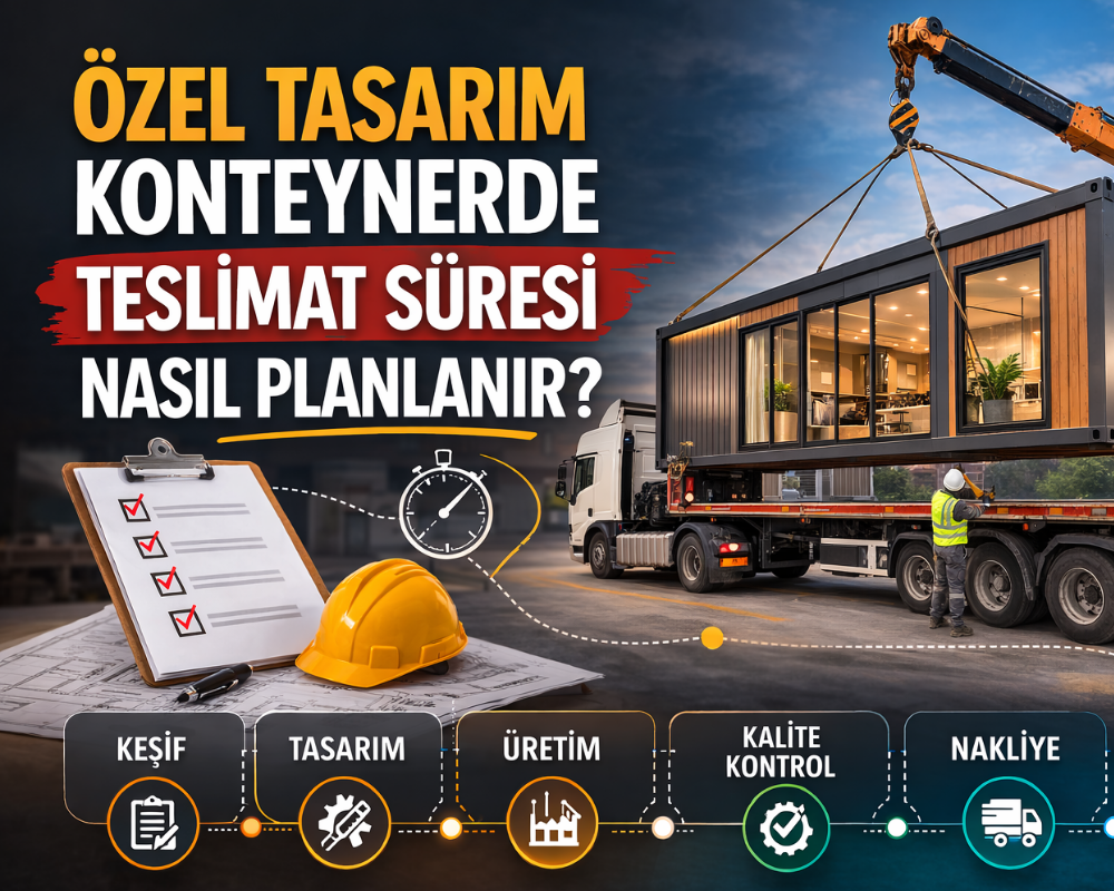Özel Tasarım Konteyner Teslimat Süresi Planlama | Tuğra Konteyner