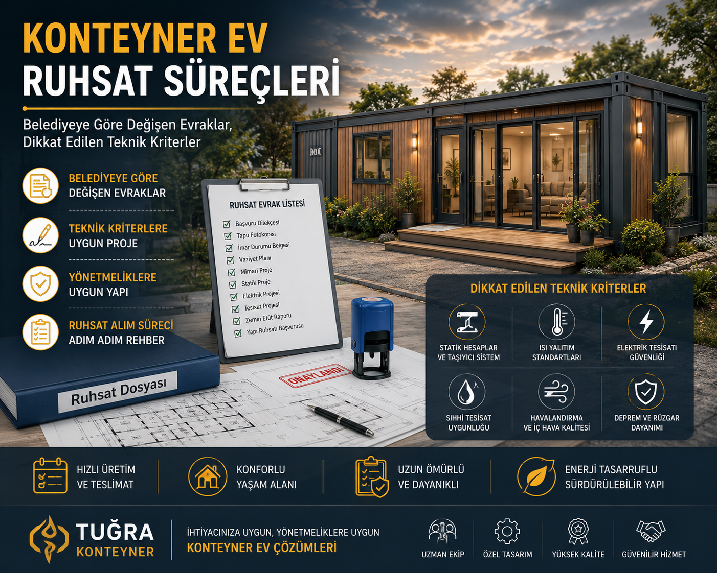 Konteyner Ev Ruhsat Süreçleri | Belediyeye Göre Evraklar ve Teknik Kriterler