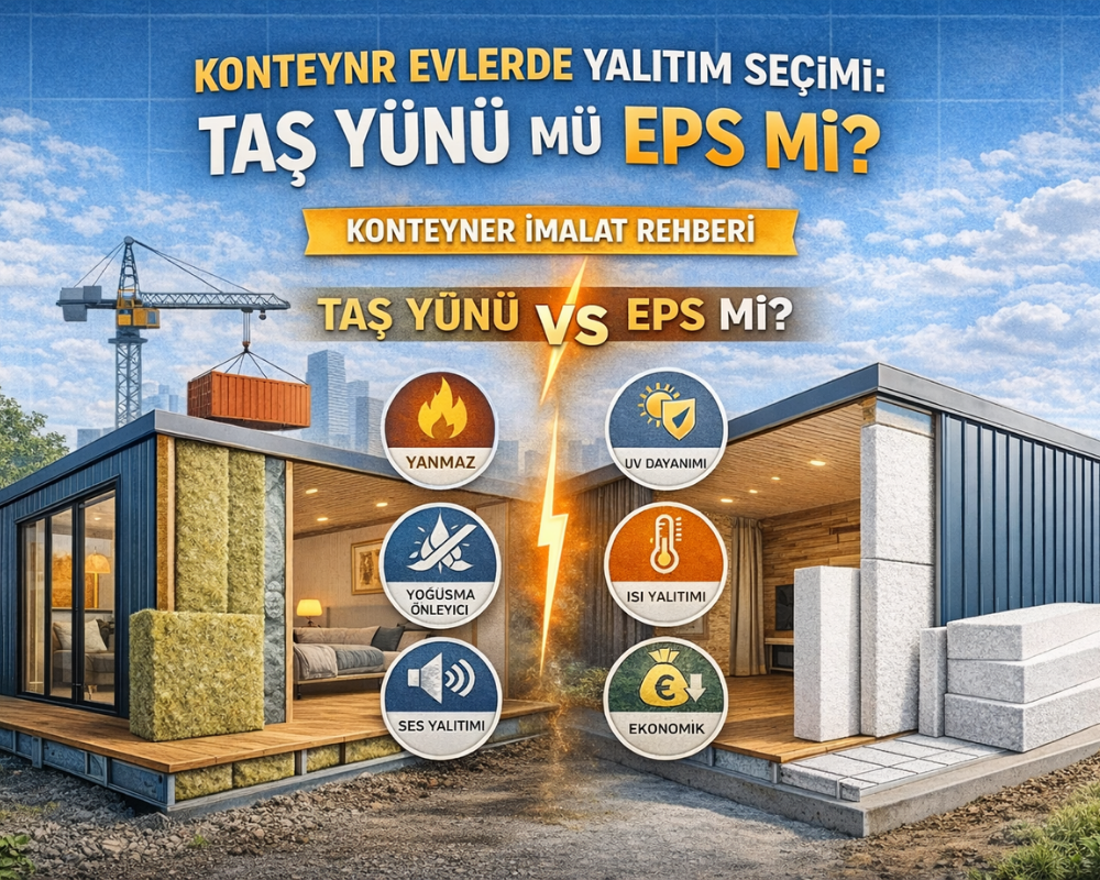 Konteyner Ev Yalıtımı: Taş Yünü mü EPS mi? | Tuğra Konteyner