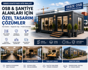 Gebze Konteyner Ofis İmalatı | Tuğra Konteyner