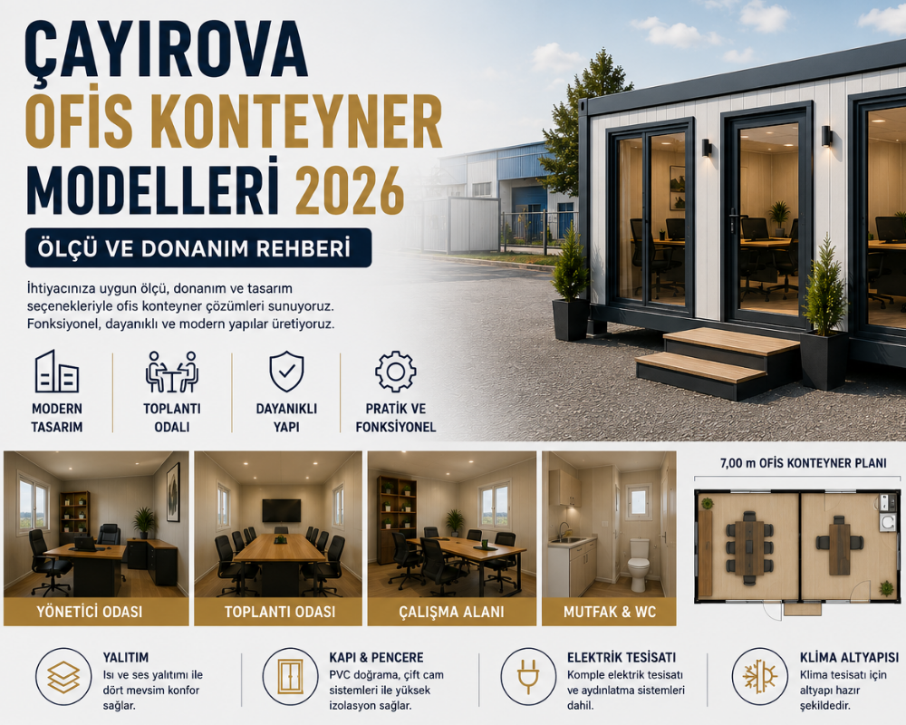 Çayırova Ofis Konteyner Fiyatları 2026 ve Donanım Seçenekleri